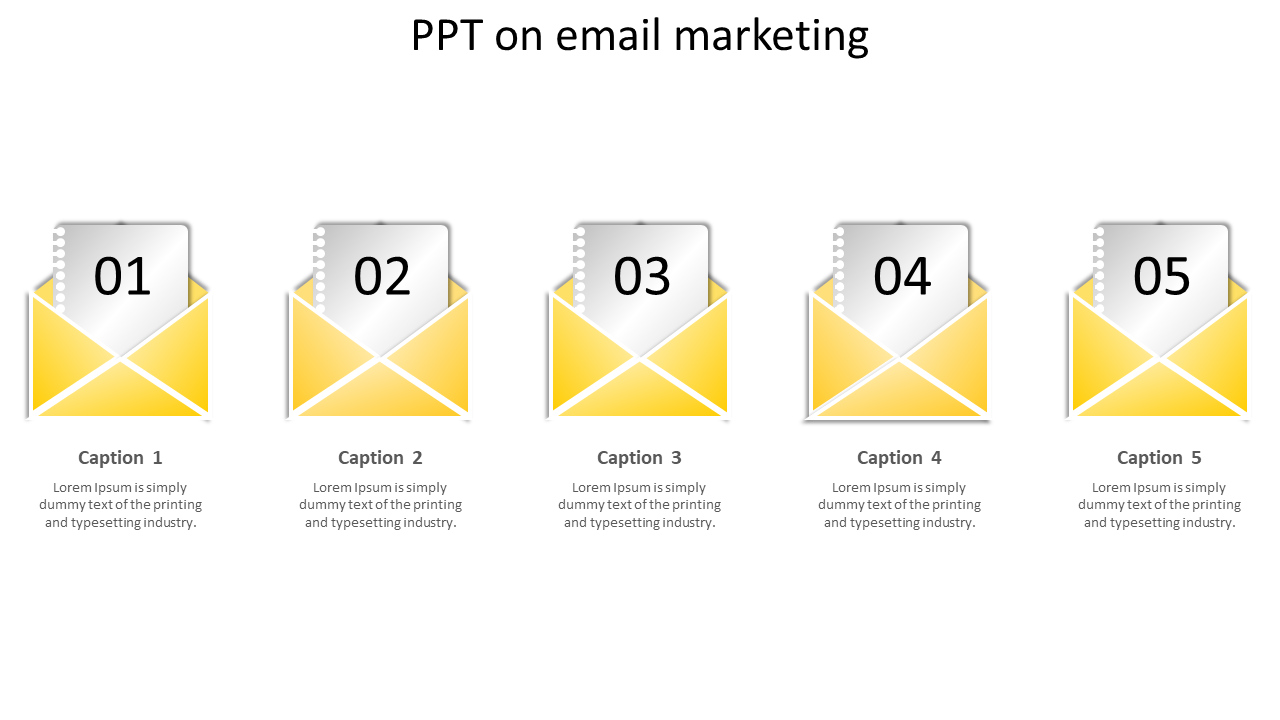 Free - Elegant PPT on Email Marketing PPT Slide Themes Design